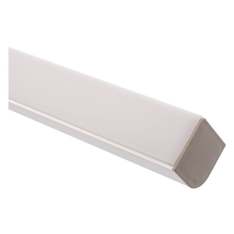 

Perfil de Aluminio Esquina con Tapa Continua para Tira LED hasta 20 mm 10m Tapa Traslúcida 90º - 10m