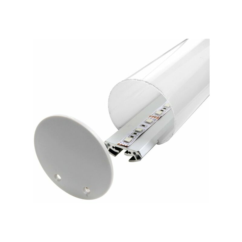 

Perfil de Aluminio Dylan XL Circular 12/24V 2 metros – Opcional Colgante Opal | IluminaShop