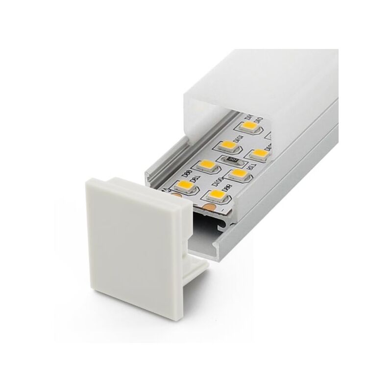 

Perfil de Aluminio Especial 12/24/220V 2 metro - Opcional Colgante Opal | IluminaShop