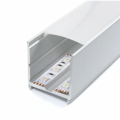 Perfil de Aluminio MinLed 12V/24V/220V 2 metros – Opcional colgante  Opal   IluminaShop