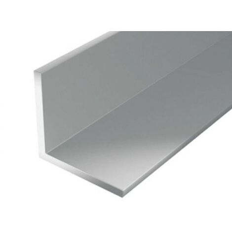 Perfil de ángulo de aluminio 2000/10x10mm plata