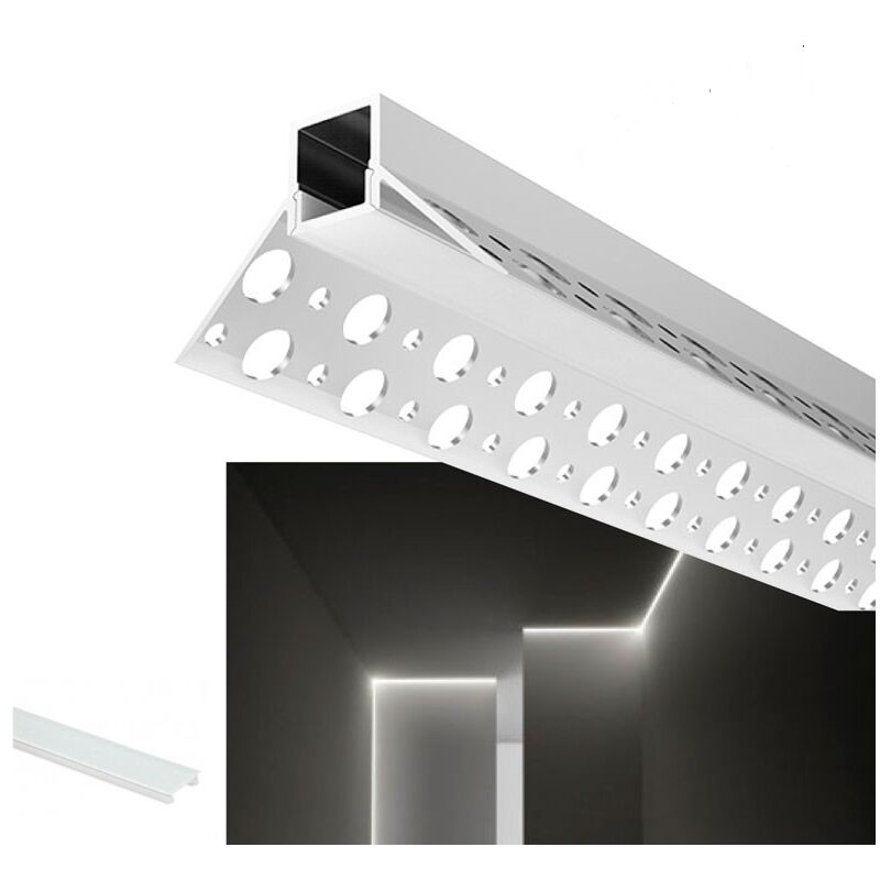 

Perfil de integración Escayola/Pladur 46x26 de Esquina interior (2m)