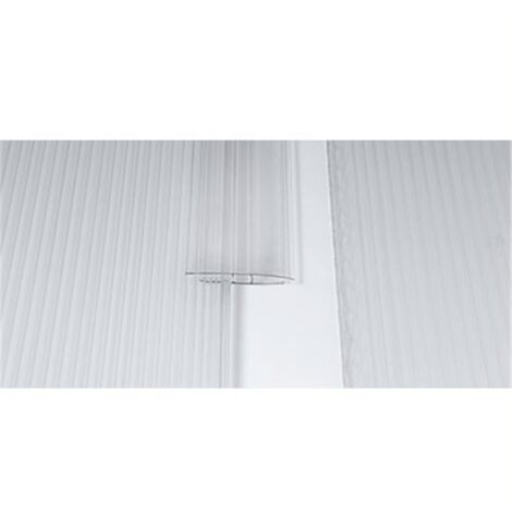 Perfil Empalme H Policarbonato Transparente Nido De Abeja Plancha H.Cm 200 S.Mm 6