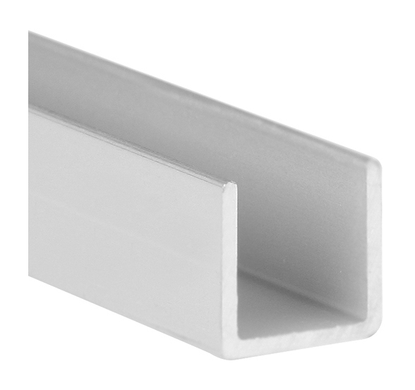 

REI - Perfil en U | Fabricado en Aluminio | Acabado en Anodizado Mate | Para Proyectos de Construcción, Reformas y Bricolaje | Medidas 16*10*1000 mm
