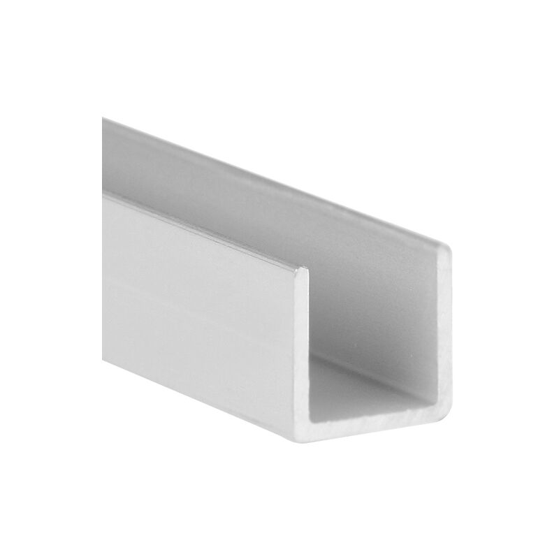 

REI - Perfil en U | Fabricado en Aluminio | Acabado en Anodizado Mate | Para Proyectos de Construcción, Reformas y Bricolaje | Medidas 17*57*1010 mm