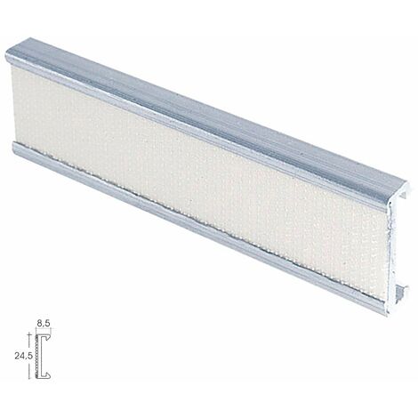 Perfil Estor Velcro P-909 3,0mt Plata