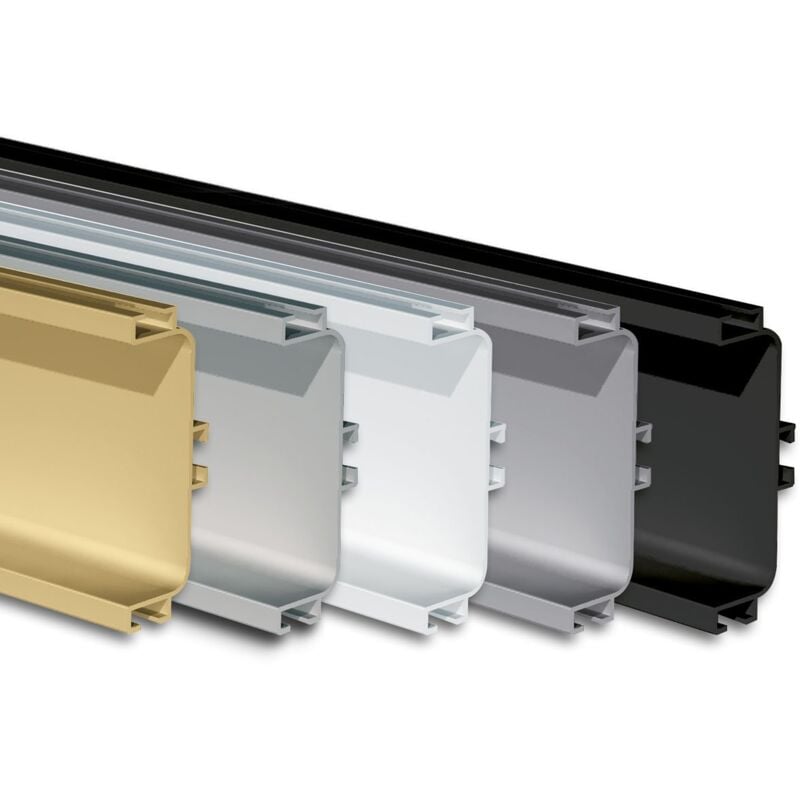 

Perfil Horizontal Gola-U Efecto Inox cortado 2.75 Mts + 1.25 Mts - Efecto Inox