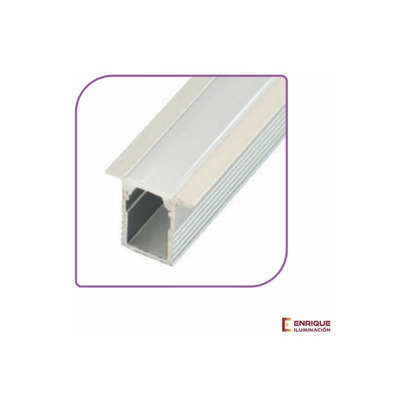 

Perfil led para empotrar aluminio 13 x 12mm de 0 - Iludec