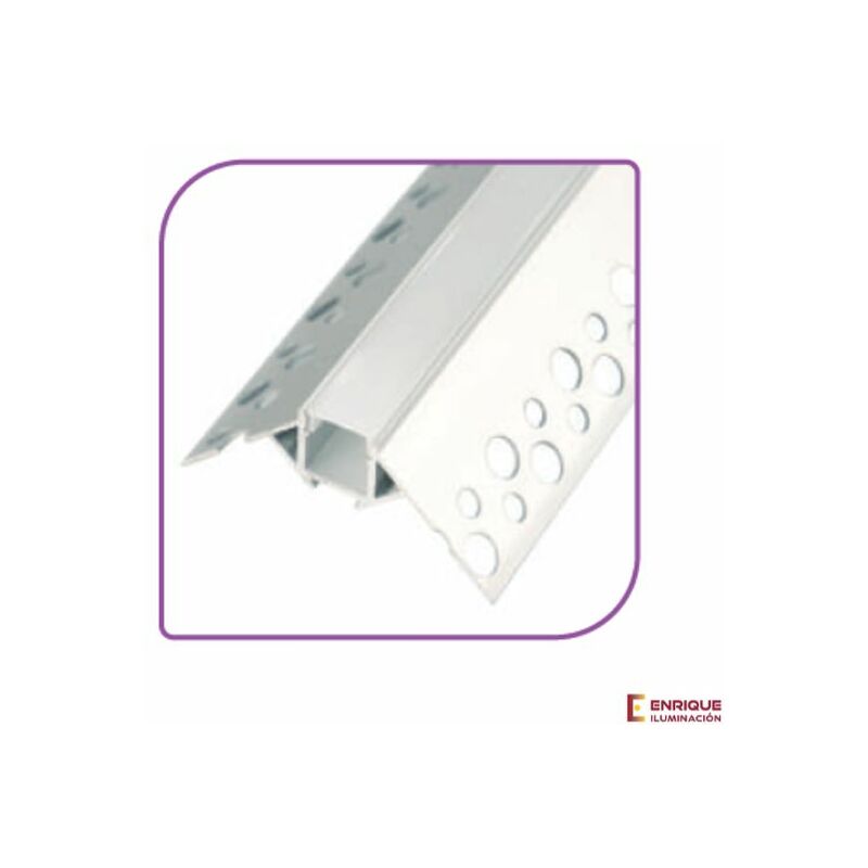 

Perfil led para empotrar esquina 50,09mm x 22,2mm de 0 - Iludec