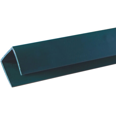 PERFIL REMATE PLASTICO U 2.06 M VERDE PVC NORTENE