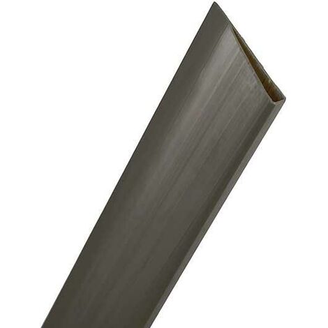 PERFIL REMATE U CAÑIZO PVC 1.5M ANTRACITA