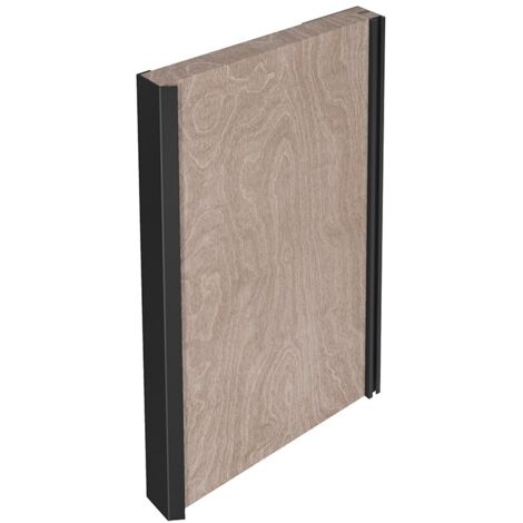 perfil tirador aluminio capri 2,70 negro madera  p/madera, espesor max. 30-32mm. (caja 2)