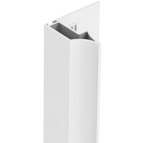 perfil tirador ateneo 2,75m sp19 plata mate, blanco mate, negro acabado blanco mate (barra 2)