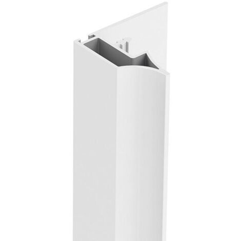 perfil tirador ateneo 2,75m sp19 plata mate, blanco mate, negro acabado blanco mate (barra 2)