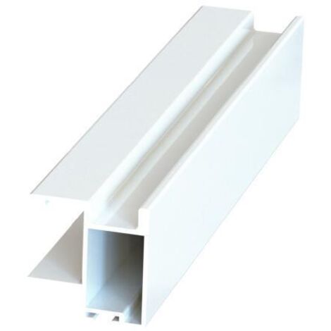perfil tirador modelo nila sp19 plata mate / blanco / negro mate sp19 2,60m acabado blanco (barra 2)