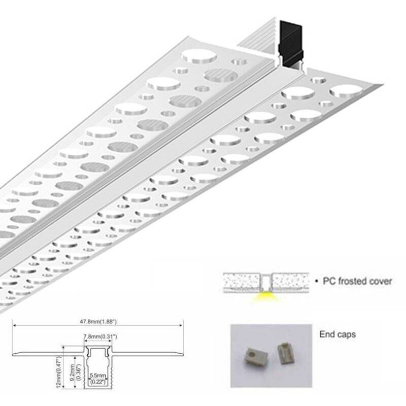 

Barcelona Led - Perfiles de aluminio integración pladur/escayola 7.8X12 (2m)