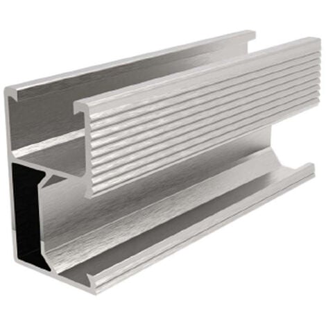 Perfiles de aluminio plateado V-TAC para módulos fotovoltaicos, longitud 2 m, 4 unidades