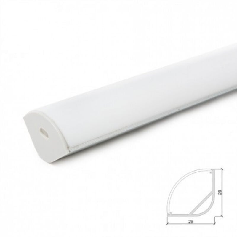 

Perfíl Aluminio para Tira LED Difusor Opal LLE-ALP016R-O x 2M (LLE-ALP016R-O)