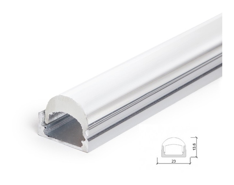 

Perfíl Aluminio para Tira LED Difusor Transparente LLE-ALP001-RL x 2M (LLE-ALP001-RL)