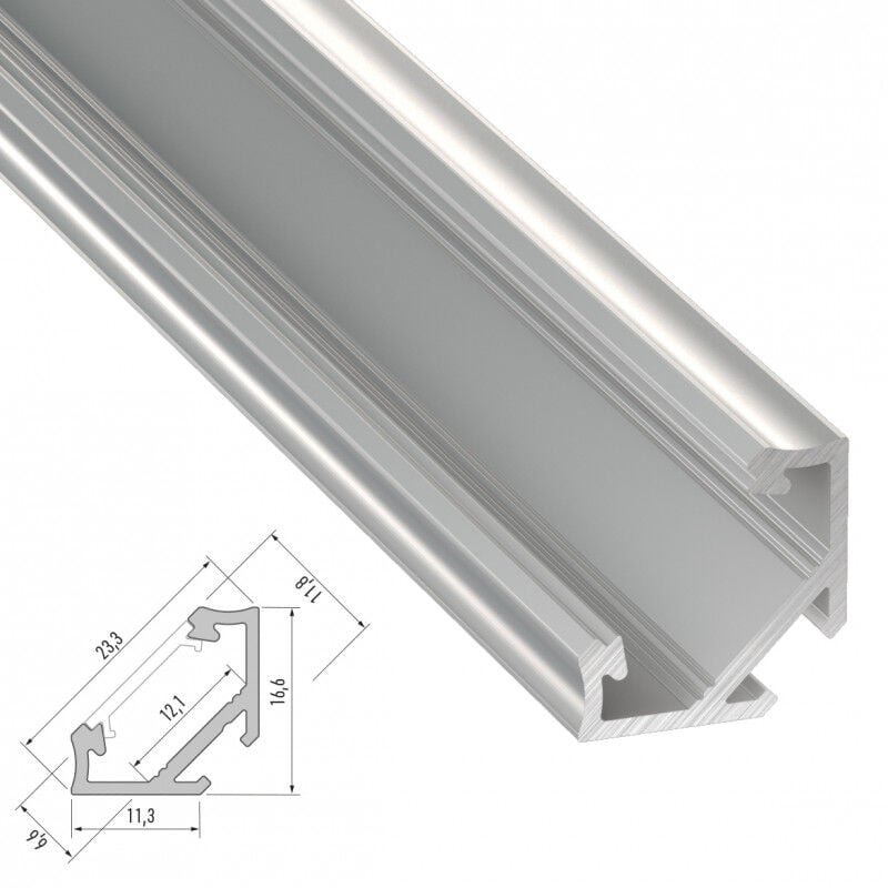 

Perfíl Aluminio Tipo C 2,02M | Anodizado Plata (LL-10-0030-20)