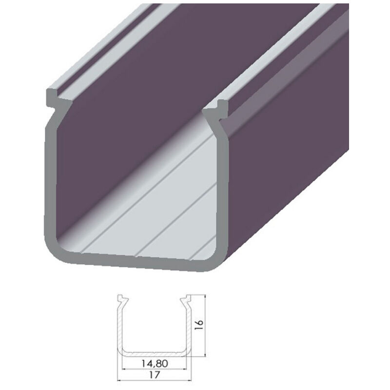 

Perfíl Aluminio Tipo ECO P04 2,02M | Anodizado Negro (LL-10-0650-20)