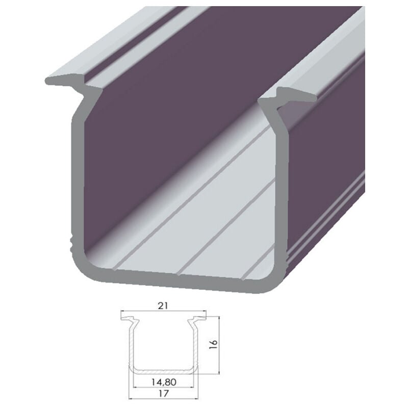 

Perfíl Aluminio Tipo ECO P05 2,02M | Bruto (LL-10-0660-20)
