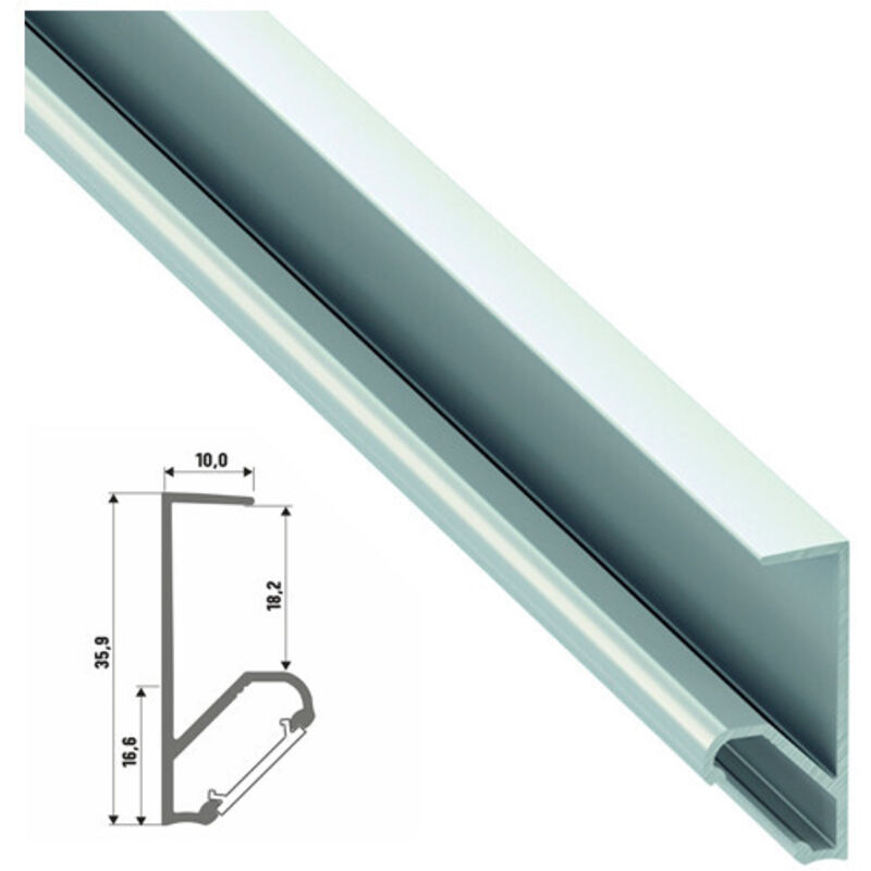 

Perfíl Aluminio Tipo Q18 2,02M | Anodizado Plata (LL-10-0690-20)