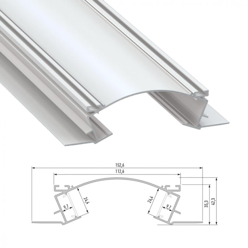 

Perfíl Aluminio VEDA 2,02M | Anodizado Plata (LL-10-0584-20)