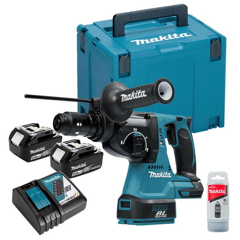 Perfo-burineur MAKITA DHR243RTJ 18V LXT SDS-Plus 2J (2x5,0 Ah) en MAKPAC