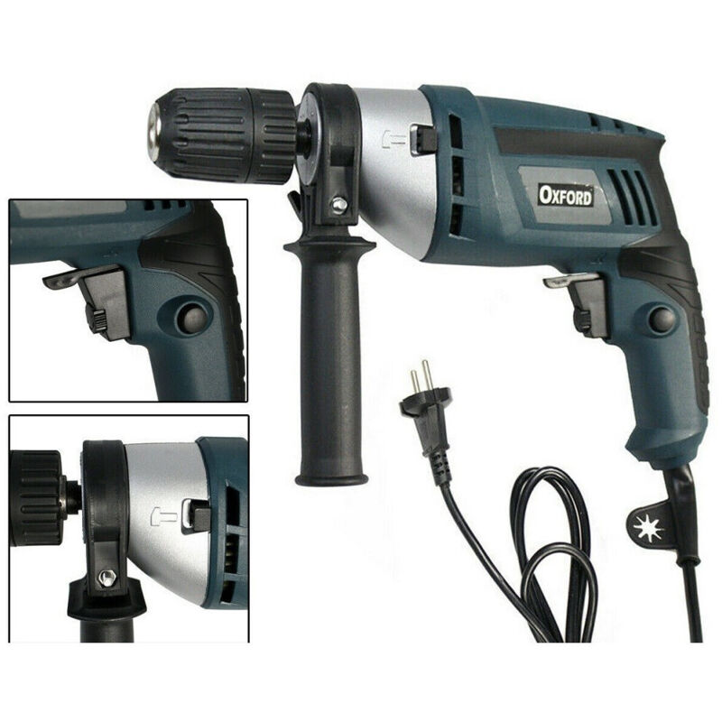 Trade Shop - Trapano Elettrico Avvitatore Autoserrante 750w Watt 13mm 3000rpm Percussione -