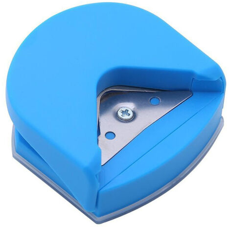 Perforadora de papel con esquinas redondeadas para tarjetas, herramienta de corte de fotos, herramientas para manualidades, scrapbooking, bricolaje, accesorios de oficina y negocios, 1 pieza (azul)