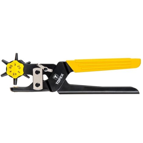 Perforadora revólver Topex 240 mm: corte de agujeros sin esfuerzo, mango ergonómico