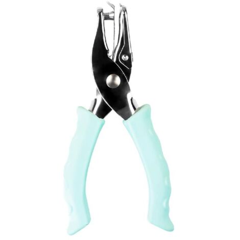 Perforateur à Un Trou 6mm Métal avec Boîtier de Récupération - Perforatrice Manuelle Poignée Confortable pour Cercles dans Papier, Cartes & Loisirs Créatifs - Coloris: Vert