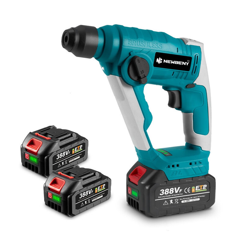 Perforateur - Burineur 10mm,Mini marteau électrique 700 W,Avec deux batteries et un chargeur