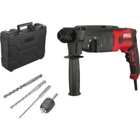 Perforateur burineur 850W – Force d'impact 2,8J – Vitesse 0-980 tr/min – Capacité béton 26mm – SDS+ pour perçage précis – Skil - RH1E1770GA