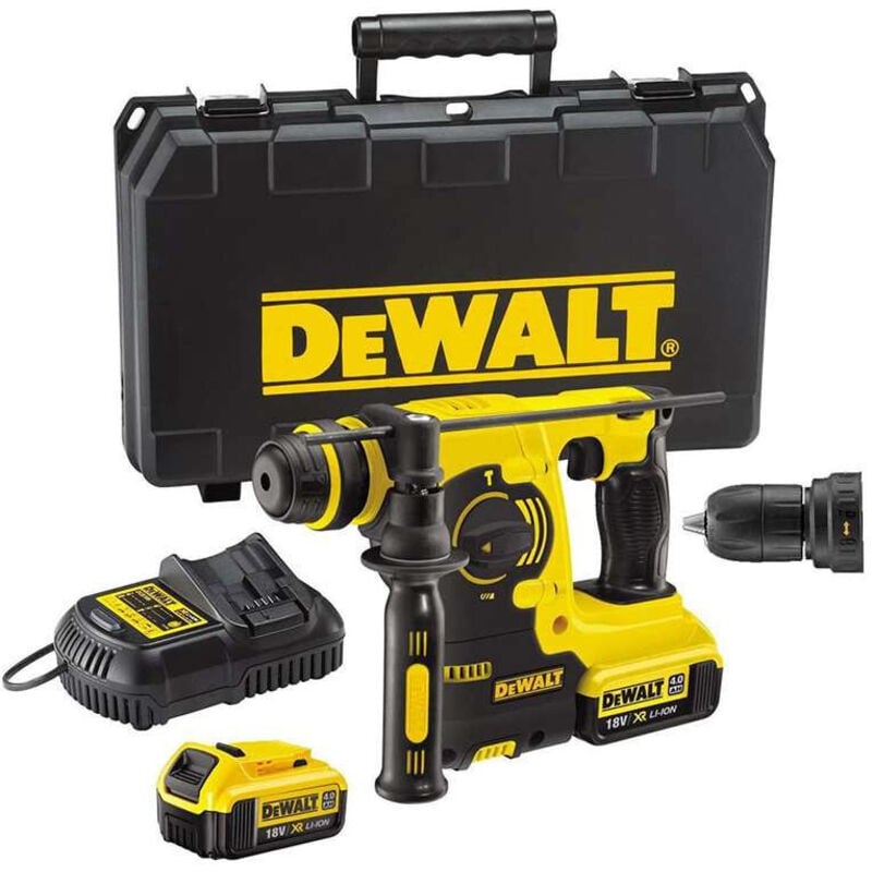 Perforateur burineur SDS-Plus 18V Dewalt DCH254M2-QW avec 2 batteries 4,0 Ah