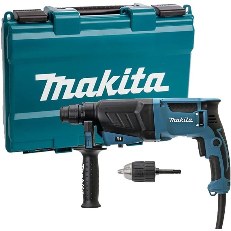 Perforateur burineur Makita HR2630X7 - SDS-Plus - 800 w - 26 mm - Mandrin auto en malette