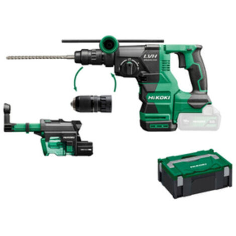 Perforateur-burineur sans fil (SDS-plus) HiKOKI DH1826DC Basic (HSC II) + système d'aspiration des poussières