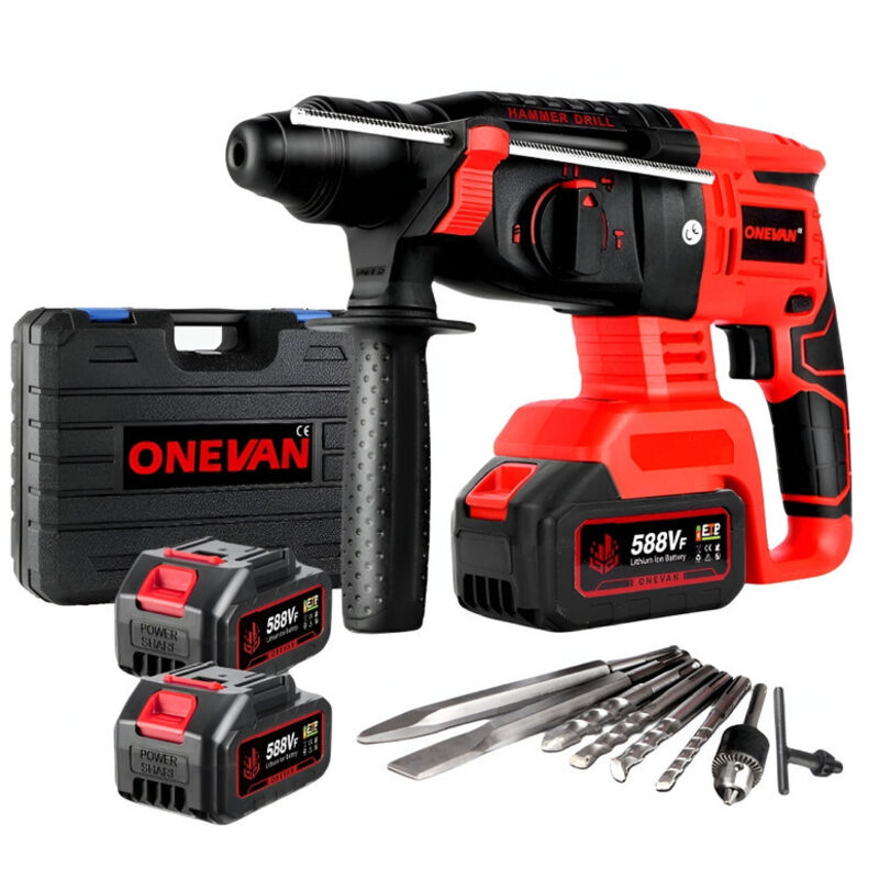 Marteau Perforateur Sans Fil, 850W perforateur burineur Brushless, 4 Fonctions,
