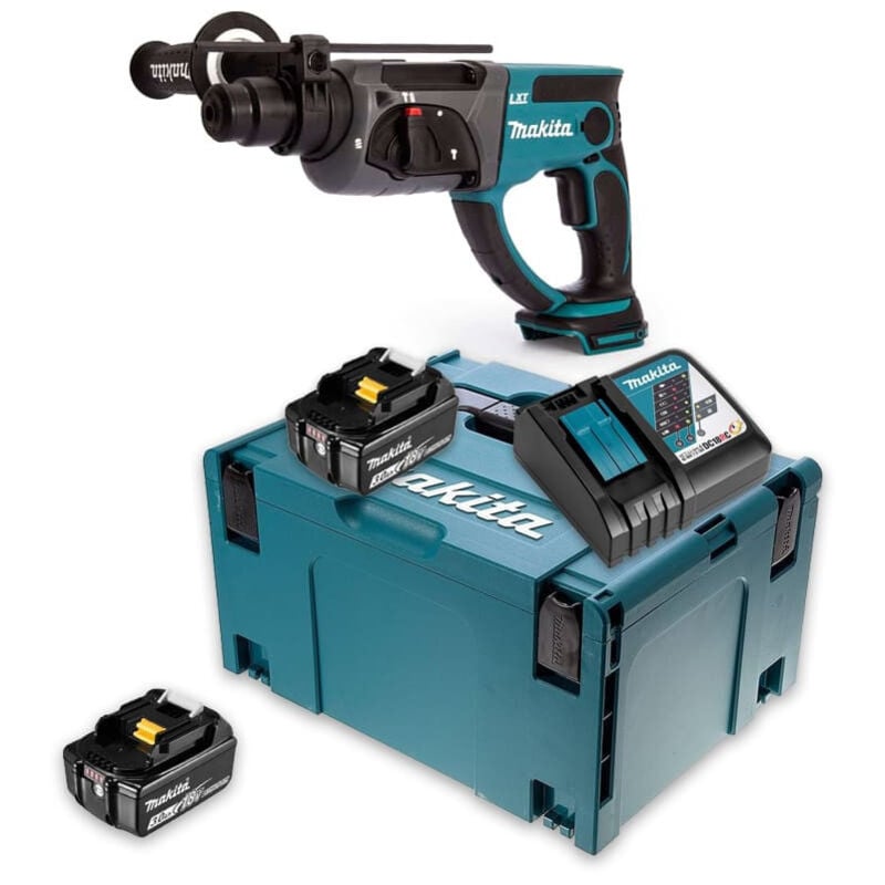 Image of Makita - Meißelhammer SDS-Plus 2J 18V lxt (2x3,0 Ah) in makpac DHR202RFJ