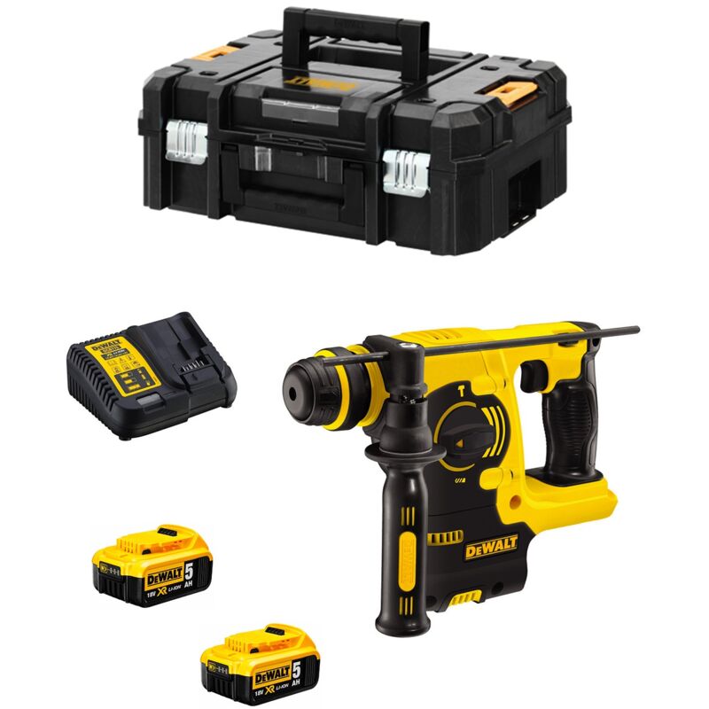 DeWALT DCH253P2 Marteau perforateur SDS Plus 3 modes 18V XR 2 x 50Ah Li Ion - vue 2