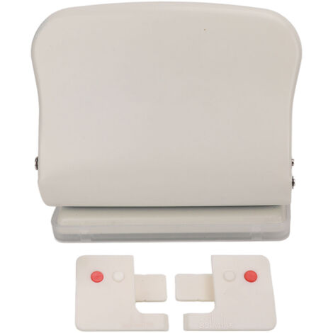 Perforateur Manuel 10 Trous Corps Métal Poignée Plastique pour Reliure Documents Bureau