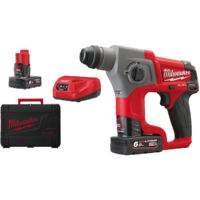 Perforateur MILWAUKEE M12 CH-402X SDS-Plus 12V + 2 batteries 4.0Ah, chargeur en coffret Dynacase - 4933446049