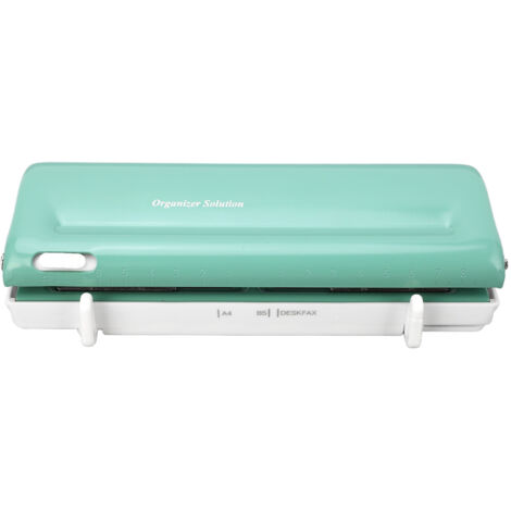 Perforateur réglable 6 trous pour papier A4 A5 B5 A6 A7 - Couleur verte
