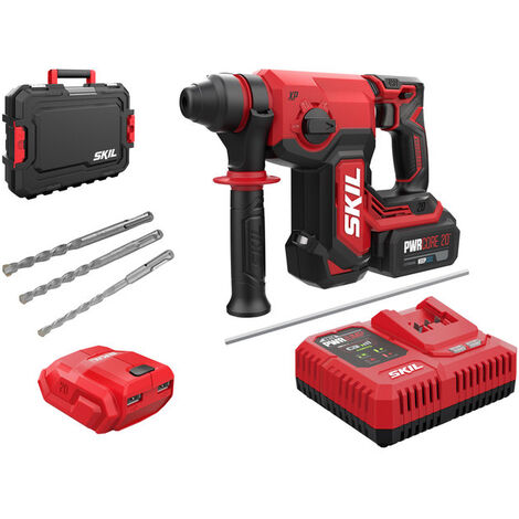 Perforateur XP 20V Brushless – Moteur Brushless – 0-4500 cps/min – Capacité de perçage béton 20mm – Pour béton, brique et métal – Skil