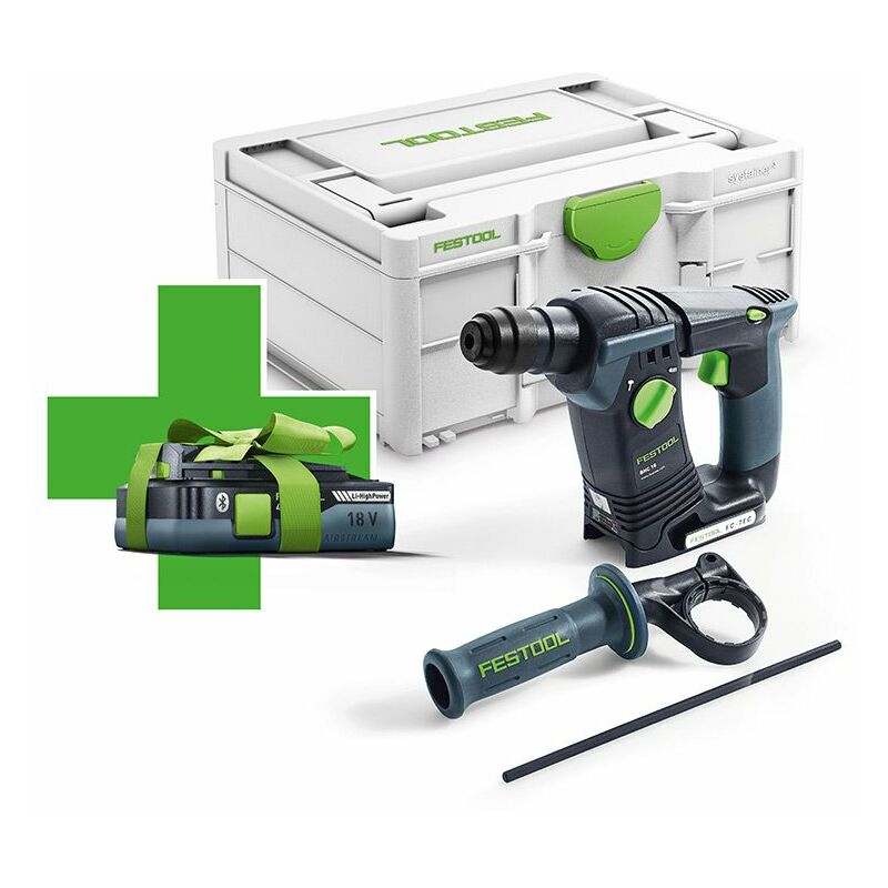 Action : Festool Perforateur sans fil bhc 18-Basic - 577057 - y compris 1 batterie gratuite incluse dans la livraison
