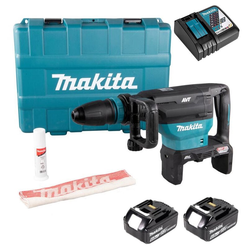 Makita - Perforateur SDS-Max 18X2V 40 mm 8J aft avec 2 batteries 18V 6.0Ah + chargeur - coffret - DHR400G2UN