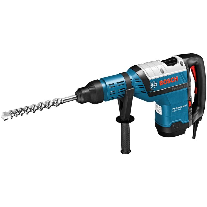 Bosch Professional perforateur GBH 8 45 D avec poignée auxiliaire tube de graisse chiffon coffret de transport
