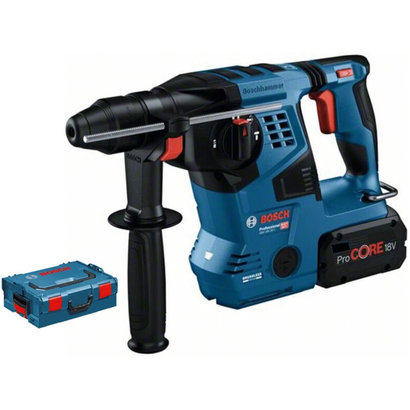 Bosch Professional – Perforateur burineur sans fil 18V – 2 batteries 5 5Ah – Force de frappe 3 3 J – SDS plus – 611921005