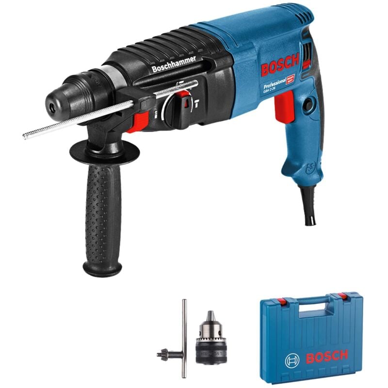 Perforateur sds Plus 830W gbh 2-26 Professional en coffret L-Case Bosch 06112A3000